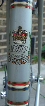 Special seat tube decal