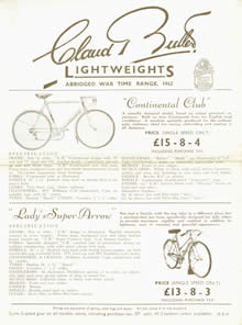 Front of 1942 sheet