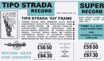 page 9, Tipo Strada Record & Super Record
