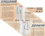 1961 cyclone & Zephyr framesets