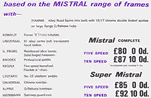 Mistral Cycles text