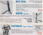 1971 Mistral range of frames